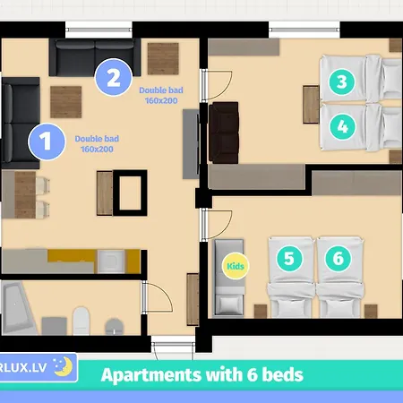 Parkcosylux Two Bedrooms Free Parking דירה ריגה